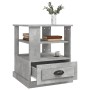 Mesa auxiliar madera contrachapada gris hormigón 50x50x60 cm en Mesas auxiliares | Comprar online en Foru.es