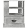 Mesa auxiliar madera contrachapada gris hormigón 50x50x60 cm en Mesas auxiliares | Comprar online en Foru.es