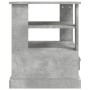 Mesa auxiliar madera contrachapada gris hormigón 50x50x60 cm en Mesas auxiliares | Comprar online en Foru.es
