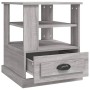 Mesa auxiliar madera contrachapada gris Sonoma 50x50x60 cm en Mesas auxiliares | Comprar online en Foru.es