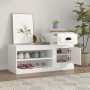 Mueble zapatero madera contrachapada blanco 100x42x60 cm en Zapateros y organizadores de calzado | Comprar online en Foru.es