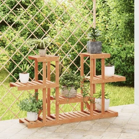 Soporte para flores madera maciza abeto 110x25x73 cm de vidaXL, Soportes para macetas - Ref: Foro24-362854, Precio: 57,05 €, ...