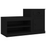 Mueble zapatero madera contrachapada negro 100x42x60 cm en Zapateros y organizadores de calzado | Comprar online en Foru.es