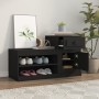 Mueble zapatero madera contrachapada negro 100x42x60 cm en Zapateros y organizadores de calzado | Comprar online en Foru.es