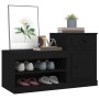 Mueble zapatero madera contrachapada negro 100x42x60 cm en Zapateros y organizadores de calzado | Comprar online en Foru.es