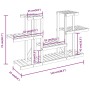 Soporte para flores madera maciza abeto 110x25x73 cm de vidaXL, Soportes para macetas - Ref: Foro24-362854, Precio: 58,13 €, ...