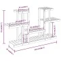 Soporte para flores madera maciza abeto 110x25x73 cm de vidaXL, Soportes para macetas - Ref: Foro24-362854, Precio: 57,05 €, ...