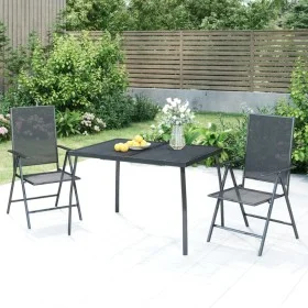 Mesa de jardín malla de acero gris antracita 110x80x72 cm de vidaXL, Mesas de jardín - Ref: Foro24-362733, Precio: 100,97 €, ...