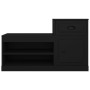 Mueble zapatero madera contrachapada negro 100x42x60 cm en Zapateros y organizadores de calzado | Comprar online en Foru.es