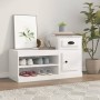 Mueble zapatero madera contrachapada blanco brillo 100x42x60 cm en Zapateros y organizadores de calzado | Comprar online en Foru