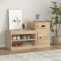 Mueble zapatero madera contrachapada roble Sonoma 100x42x60 cm en Zapateros y organizadores de calzado | Comprar online en Foru.