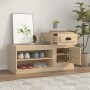 Mueble zapatero madera contrachapada roble Sonoma 100x42x60 cm en Zapateros y organizadores de calzado | Comprar online en Foru.