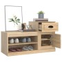 Mueble zapatero madera contrachapada roble Sonoma 100x42x60 cm en Zapateros y organizadores de calzado | Comprar online en Foru.