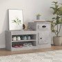 Mueble zapatero madera contrachapada gris hormigón 100x42x60 cm en Zapateros y organizadores de calzado | Comprar online en Foru