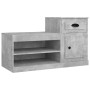 Mueble zapatero madera contrachapada gris hormigón 100x42x60 cm en Zapateros y organizadores de calzado | Comprar online en Foru