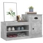 Mueble zapatero madera contrachapada gris hormigón 100x42x60 cm en Zapateros y organizadores de calzado | Comprar online en Foru