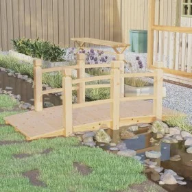 Garden bridge with fir wood railings 150x67x56cm by vidaXL, garden bridges - Ref: Foro24-363355, Price: 131,95 €, Discount: %