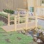 Puente de jardín con barandillas madera de abeto 150x67x56cm de vidaXL, Puentes de jardín - Ref: Foro24-363355, Precio: 126,9...