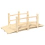 Puente de jardín con barandillas madera de abeto 150x67x56cm de vidaXL, Puentes de jardín - Ref: Foro24-363355, Precio: 126,9...