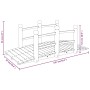 Puente de jardín con barandillas madera de abeto 150x67x56cm de vidaXL, Puentes de jardín - Ref: Foro24-363355, Precio: 126,9...