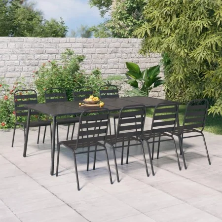 Mesa de jardín acero gris antracita 200x100x71 cm de vidaXL, Mesas de jardín - Ref: Foro24-362741, Precio: 228,71 €, Descuent...