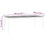 Mesa de jardín acero gris antracita 200x100x71 cm de vidaXL, Mesas de jardín - Ref: Foro24-362741, Precio: 231,67 €, Descuent...