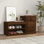 Mueble zapatero madera contrachapada roble marrón 100x42x60 cm en Zapateros y organizadores de calzado | Comprar online en Foru.