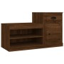 Mueble zapatero madera contrachapada roble marrón 100x42x60 cm en Zapateros y organizadores de calzado | Comprar online en Foru.