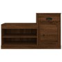 Mueble zapatero madera contrachapada roble marrón 100x42x60 cm en Zapateros y organizadores de calzado | Comprar online en Foru.