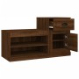 Mueble zapatero madera contrachapada roble marrón 100x42x60 cm en Zapateros y organizadores de calzado | Comprar online en Foru.