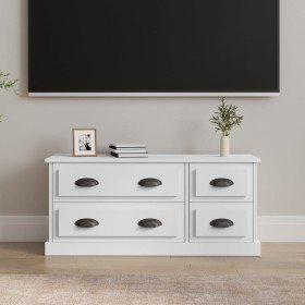 Mueble para TV madera contrachapada blanco 100x35,5x45 cm en Muebles TV | Comprar online en Foru.es