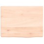 Estante de pared madera maciza roble sin tratar 40x30x(2-4) cm de vidaXL, Estantes y estanterías - Ref: Foro24-363507, Precio...