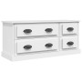 Mueble para TV madera contrachapada blanco 100x35,5x45 cm en Muebles TV | Comprar online en Foru.es