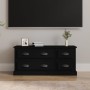 Mueble para TV madera contrachapada negro 100x35,5x45 cm en Muebles TV | Comprar online en Foru.es