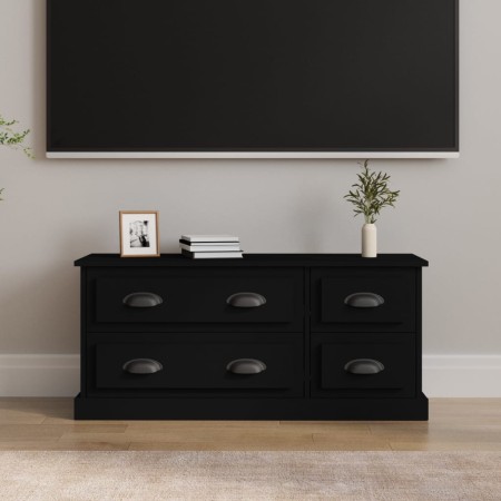 Mueble para TV madera contrachapada negro 100x35,5x45 cm en Muebles TV | Comprar online en Foru.es