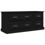 Mueble para TV madera contrachapada negro 100x35,5x45 cm en Muebles TV | Comprar online en Foru.es