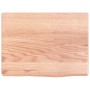 Estante pared madera roble tratada marrón claro 40x30x(2-4) cm de vidaXL, Estantes y estanterías - Ref: Foro24-363627, Precio...