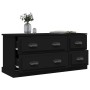 Mueble para TV madera contrachapada negro 100x35,5x45 cm en Muebles TV | Comprar online en Foru.es