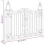 Puerta de jardín de hierro forjado negro 121x8x100 cm de vidaXL, Puertas de jardín - Ref: Foro24-363430, Precio: 102,57 €, De...
