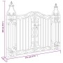 Puerta de jardín de hierro forjado negro 121x8x100 cm de vidaXL, Puertas de jardín - Ref: Foro24-363430, Precio: 109,07 €, De...