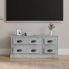 Mueble de TV madera contrachapada gris hormigón 100x35,5x45 cm en Muebles TV | Comprar online en Foru.es
