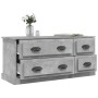 Mueble de TV madera contrachapada gris hormigón 100x35,5x45 cm en Muebles TV | Comprar online en Foru.es