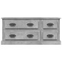 Mueble de TV madera contrachapada gris hormigón 100x35,5x45 cm en Muebles TV | Comprar online en Foru.es