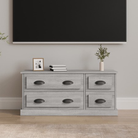 Mueble para TV madera contrachapada gris Sonoma 100x35,5x45 cm en Muebles TV | Comprar online en Foru.es