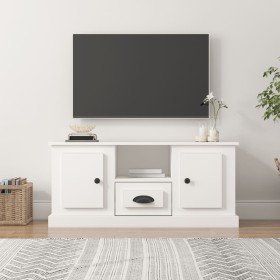 Mueble para TV madera contrachapada blanco 100x35,5x45 cm en Muebles TV | Comprar online en Foru.es