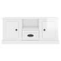 Mueble de TV madera contrachapada blanco brillo 100x35,5x45 cm en Muebles TV | Comprar online en Foru.es