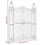 Black wrought iron garden gate 121x8x150 cm by vidaXL, garden gates - Ref: Foro24-363432, Price: 152,33 €, Discount: %
