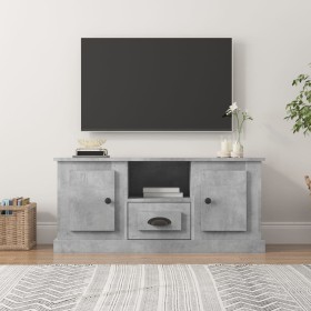 Mueble de TV madera contrachapada gris hormigón 100x35,5x45 cm en Muebles TV | Comprar online en Foru.es