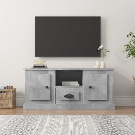 Mueble de TV madera contrachapada gris hormigón 100x35,5x45 cm en Muebles TV | Comprar online en Foru.es