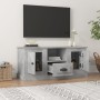 Mueble de TV madera contrachapada gris hormigón 100x35,5x45 cm en Muebles TV | Comprar online en Foru.es